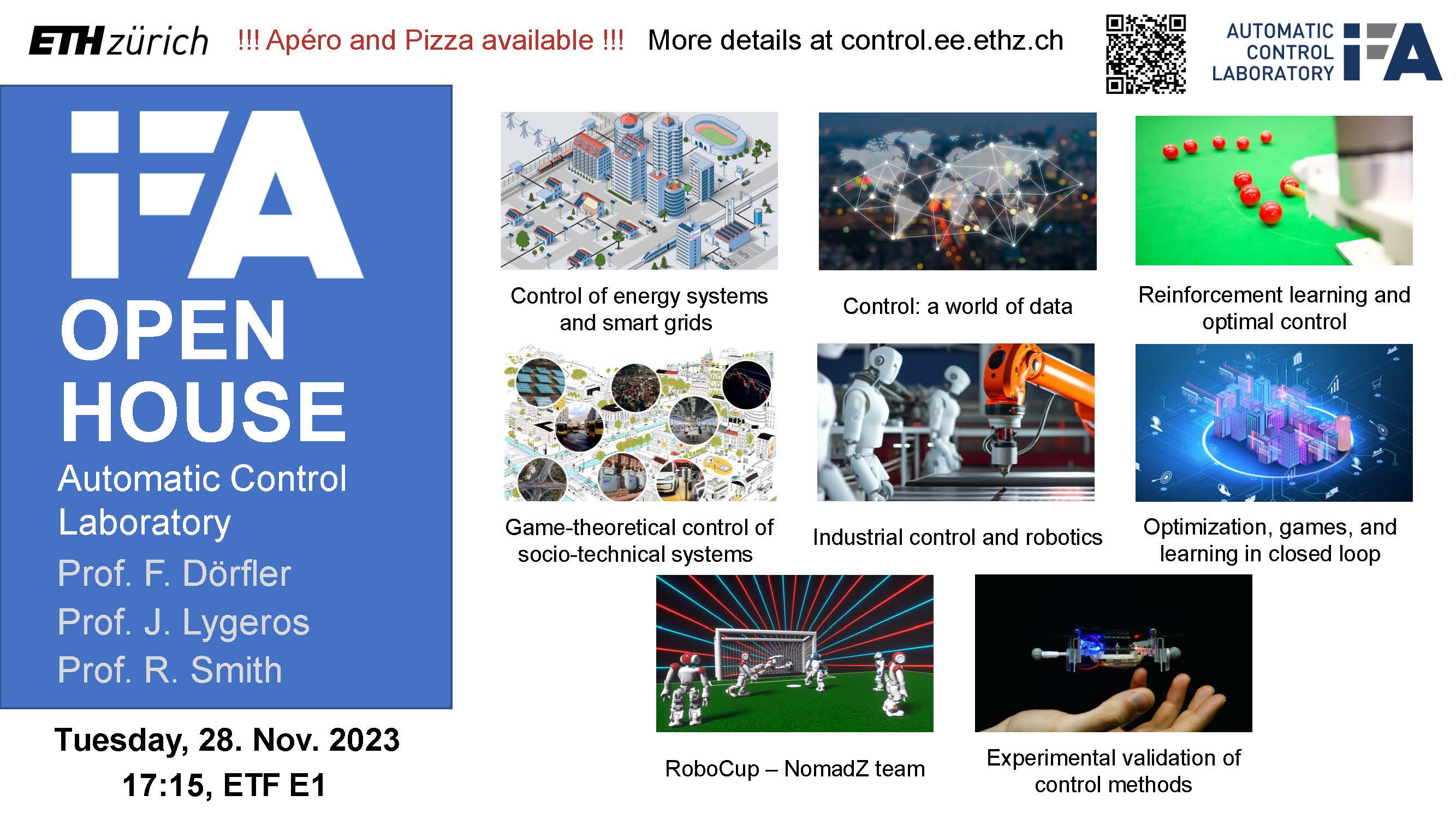 IfA Open House 2023 – Automatic Control Laboratory | ETH Zurich